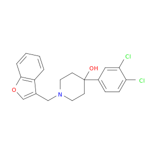 4-Piperidinol, 1-(3-benzofuranylmethyl)-4-(3,4-dichlorophenyl)-