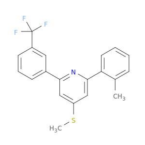 Pyridine,2-(2-methylphenyl)-4-(methylthio)-6-[3-(trifluoromethyl)phenyl]-