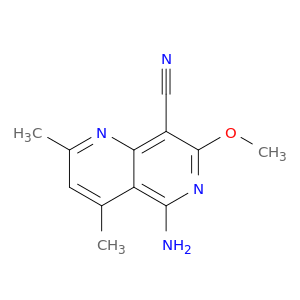 1,6-Naphthyridine-8-carbonitrile, 5-amino-7-methoxy-2,4-dimethyl-