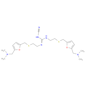 Guanidine,N-cyano-N',N''-bis[2-[[[5-[(dimethylamino)methyl]-2-furanyl]methyl]thio]ethyl]-