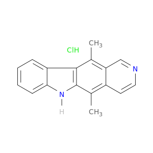6H-Pyrido[4,3-b]carbazole, 5,11-dimethyl-, hydrochloride