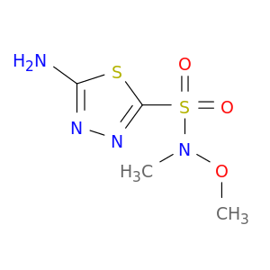 1,3,4-Thiadiazole-2-sulfonamide, 5-amino-N-methoxy-N-methyl-