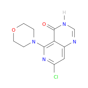 Pyrido[4,3-d]pyrimidin-4(3H)-one, 7-chloro-5-(4-morpholinyl)-