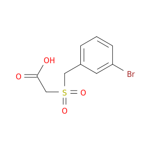 2-[(3-Bromophenyl)methanesulfonyl]acetic Acid