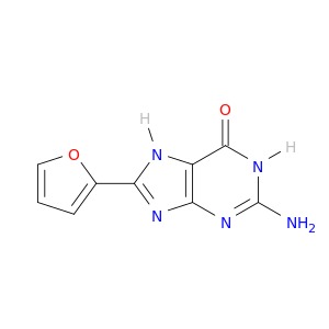 6H-Purin-6-one, 2-amino-8-(2-furanyl)-1,7-dihydro-
