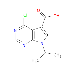 7H-Pyrrolo[2,3-d]pyrimidine-5-carboxylic acid, 4-chloro-7-(1-methylethyl)-
