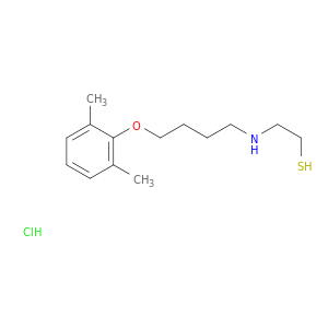 Ethanethiol,2-[[4-(2,6-dimethylphenoxy)butyl]amino]-, hydrochloride (1:1)