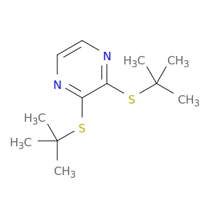 Pyrazine, 2,3-bis[(1,1-dimethylethyl)thio]-