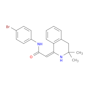 (2E)-N-(4-BROMOPHENYL)-2-(3,3-DIMETHYL-2,4-DIHYDROISOQUINOLIN-1-YLIDEN E)ACETAMIDE