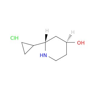 (2S,4S)-2-Cyclopropylpiperidin-4-ol hydrochloride