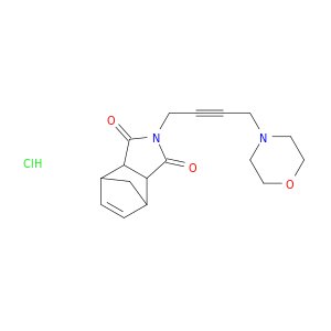 4,7-Methano-1H-isoindole-1,3(2H)-dione,3a,4,7,7a-tetrahydro-2-[4-(4-morpholinyl)-2-butyn-1-yl]-, hydrochloride (1:1)