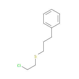 Benzene, [3-[(2-chloroethyl)thio]propyl]-