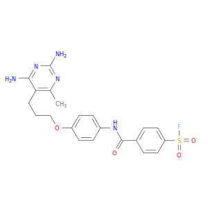 4-({4-[3-(2,4-diamino-6-methylpyrimidin-5-yl)propoxy]phenyl}carbamoyl)benzenesulfonyl fluoride