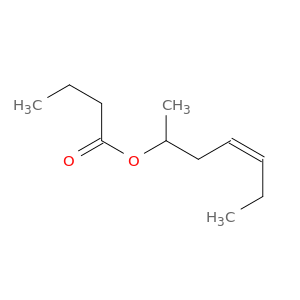丁酸,1-甲基-3-己烯基酯,(Z)-