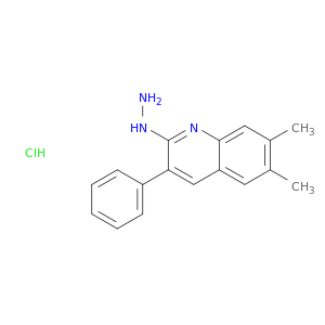 2-Hydrazino-6,7-dimethyl-3-phenylquinoline hydrochloride