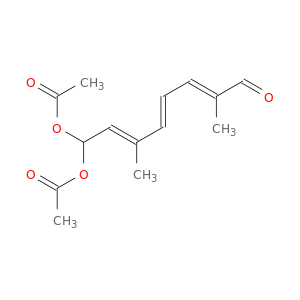 2,4,6-Octatrienal, 8,8-bis(acetyloxy)-2,6-dimethyl-, (E,E,E)-