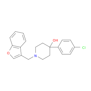 4-Piperidinol, 1-(3-benzofuranylmethyl)-4-(4-chlorophenyl)-