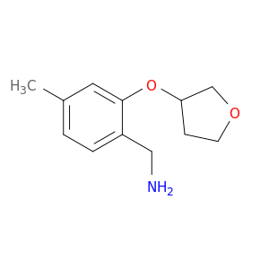[4-methyl-2-(oxolan-3-yloxy)phenyl]methanamine