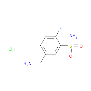 5-(Aminomethyl)-2-fluorobenzene-1-sulfonamide hydrochloride