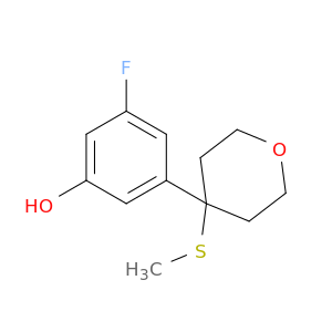 Phenol, 3-fluoro-5-[tetrahydro-4-(methylthio)-2H-pyran-4-yl]-