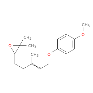 Oxirane, 3-[5-(4-methoxyphenoxy)-3-methyl-3-pentenyl]-2,2-dimethyl-