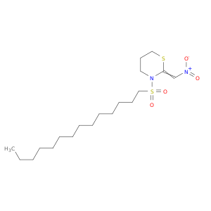 2H-1,3-Thiazine, tetrahydro-2-(nitromethylene)-3-(tetradecylsulfonyl)-
