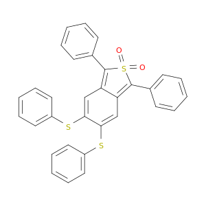 Benzo[c]thiophene, 1,3-diphenyl-5,6-bis(phenylthio)-, 2,2-dioxide
