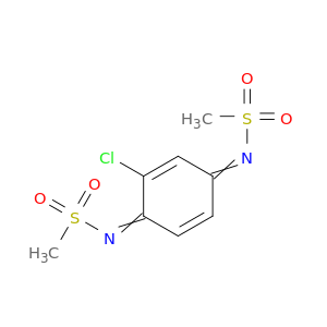 N-(2-CHLORO-4-METHYLSULFONYLIMINO-1-CYCLOHEXA-2,5-DIENYLIDENE)METHANESULFONAMIDE