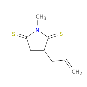 2,5-Pyrrolidinedithione, 1-methyl-3-(2-propenyl)-
