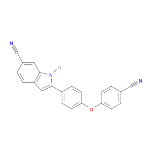 1H-Indole-6-carbonitrile, 2-[4-(4-cyanophenoxy)phenyl]-
