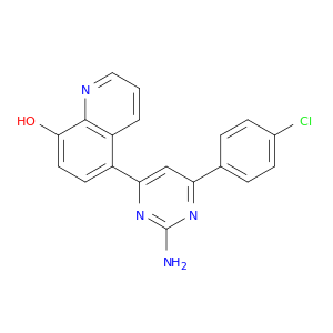 8-Quinolinol, 5-[2-amino-6-(4-chlorophenyl)-4-pyrimidinyl]-