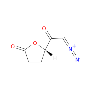 2(3H)-Furanone, 5-(diazoacetyl)dihydro-, (S)-