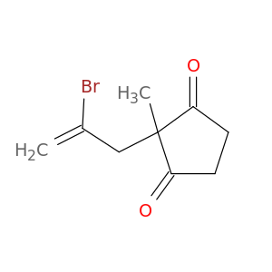 1,3-Cyclopentanedione, 2-(2-bromo-2-propenyl)-2-methyl-