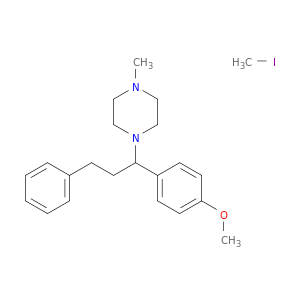 1-[1-(4-methoxyphenyl)-3-phenylpropyl]-4-methylpiperazine- iodomethane(1:1)
