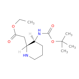 2-哌啶氨基酸,3-[[(1,1-二甲基氧基)羰基]氨基]-,乙酯,(2R-Trans)-
