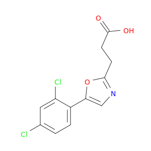 3-[5-(2,4-Dichlorophenyl)-1,3-oxazol-2-yl]propanoic Acid