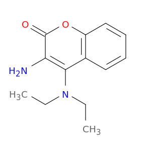 2H-1-Benzopyran-2-one,3-amino-4-(diethylamino)-