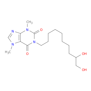 1H-Purine-2,6-dione, 1-(9,10-dihydroxydecyl)-3,7-dihydro-3,7-dimethyl-