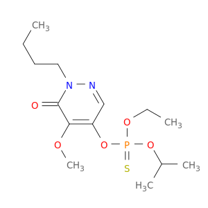 2-BUTYL-5-(ETHOXY-PROPAN-2-YLOXY-PHOSPHINOTHIOYL)OXY-4-METHOXY-PYRIDAZ IN-3-ONE