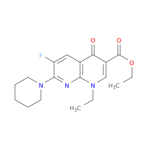 1-ETHYL-6-FLUORO-4-OXO-7-PIPERIDIN-1-YL-1,4-DIHYDRO-[1,8]NAPHTHYRIDINE-3-CARBOXYLIC ACID ETHYL ESTER