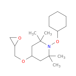 Piperidine, 1-(cyclohexyloxy)-2,2,6,6-tetramethyl-4-(oxiranylmethoxy)-