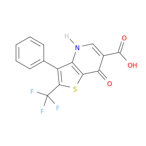7-OXO-3-PHENYL-2-(TRIFLUOROMETHYL)-4,7-DIHYDROTHIENO[3,2-B]PYRIDINE-6-CARBOXYLIC ACID
