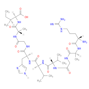 L-Isoleucine, L-arginyl-L-alanylglycyl-L-valyl-L-valyl-L-histidylglycyl-L-alanyl-