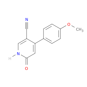 3-Pyridinecarbonitrile, 1,6-dihydro-4-(4-methoxyphenyl)-6-oxo-