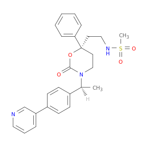 N-(2-((S)-2-OXO-6-PHENYL-3-((S)-1-(4-(PYRIDIN-3-YL)PHENYL)ETHYL)-1,3-OXAZINAN-6-YL)ETHYL)METHANESULFONAMIDE