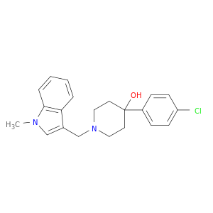 4-Piperidinol, 4-(4-chlorophenyl)-1-[(1-methyl-1H-indol-3-yl)methyl]-