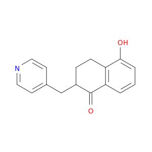 1(2H)-Naphthalenone, 3,4-dihydro-5-hydroxy-2-(4-pyridinylmethyl)-