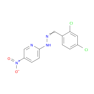 Benzaldehyde,2,4-dichloro-, 2-(5-nitro-2-pyridinyl)hydrazone
