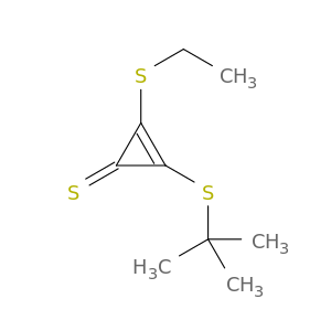 2-Cyclopropene-1-thione, 2-[(1,1-dimethylethyl)thio]-3-(ethylthio)-