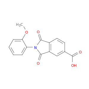 2-(2-甲氧基苯基)-1,3-二氧代-2,3-二氢-1H-异吲哚-5-羧酸
